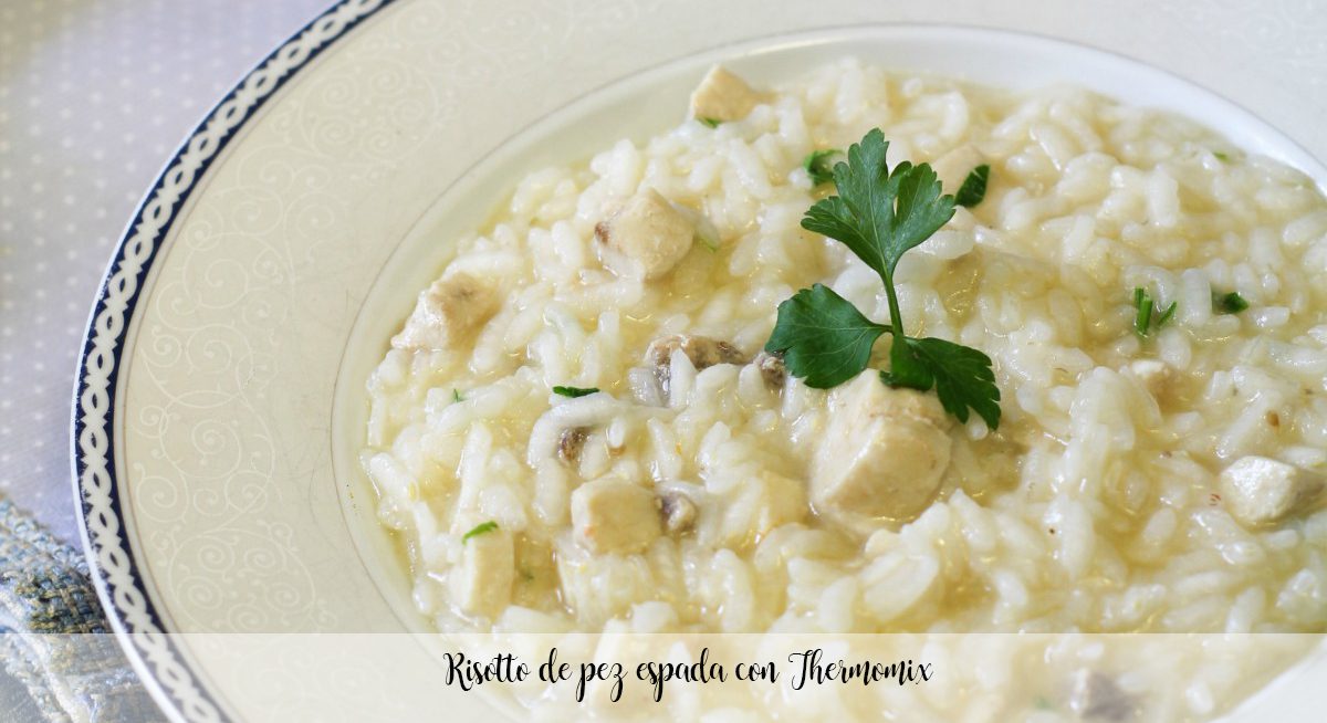 Swordfish risotto with Thermomix