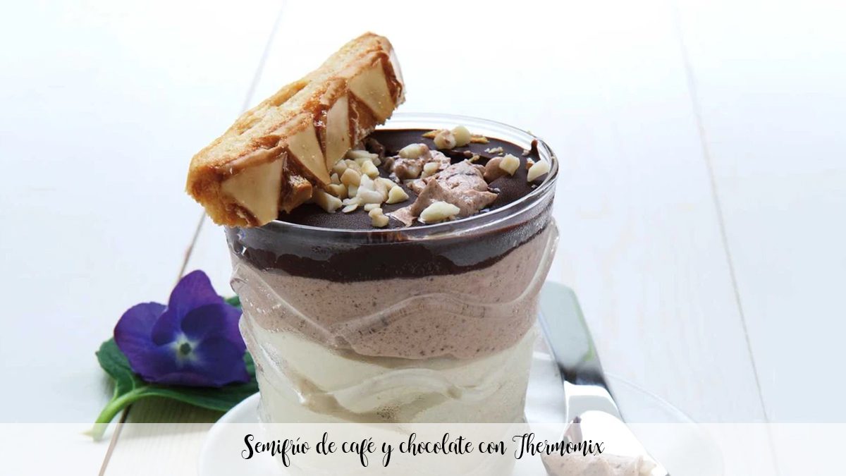 Coffee and chocolate semifreddo with Thermomix