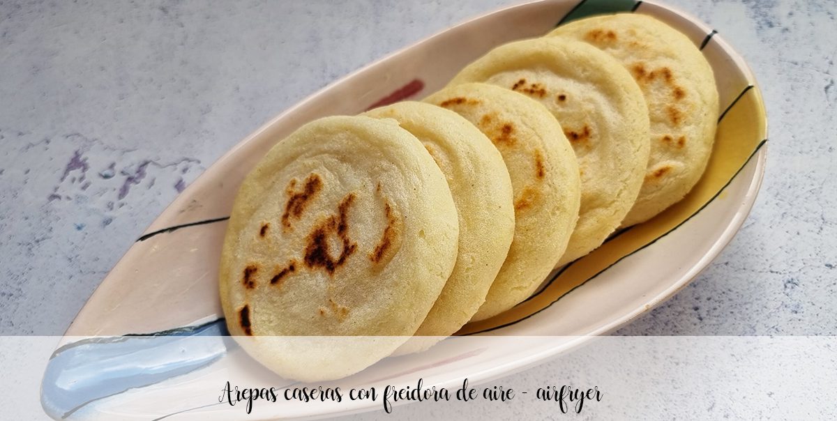 Homemade arepas with air fryer - airfryer