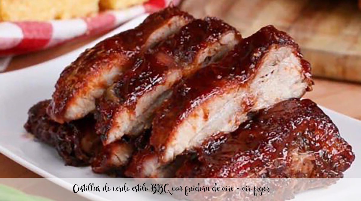 BBQ style pork ribs with air fryer - air fryer