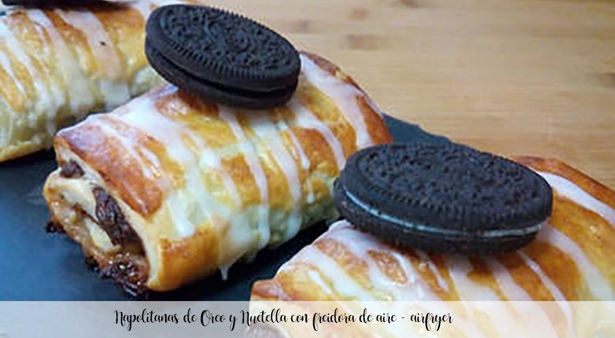 Oreo and Nuetella Neapolitans with air fryer - airfryer