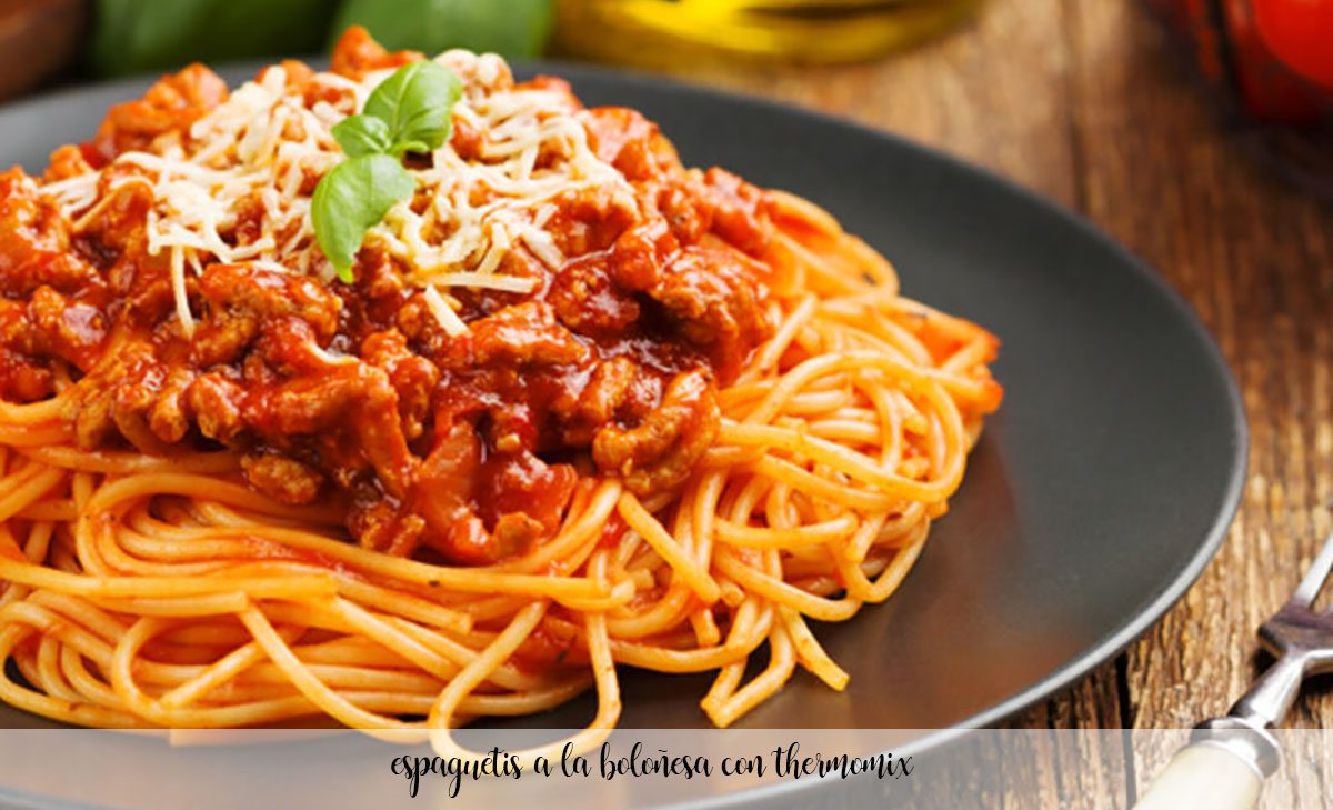 Spaghetti bolognese with thermomix