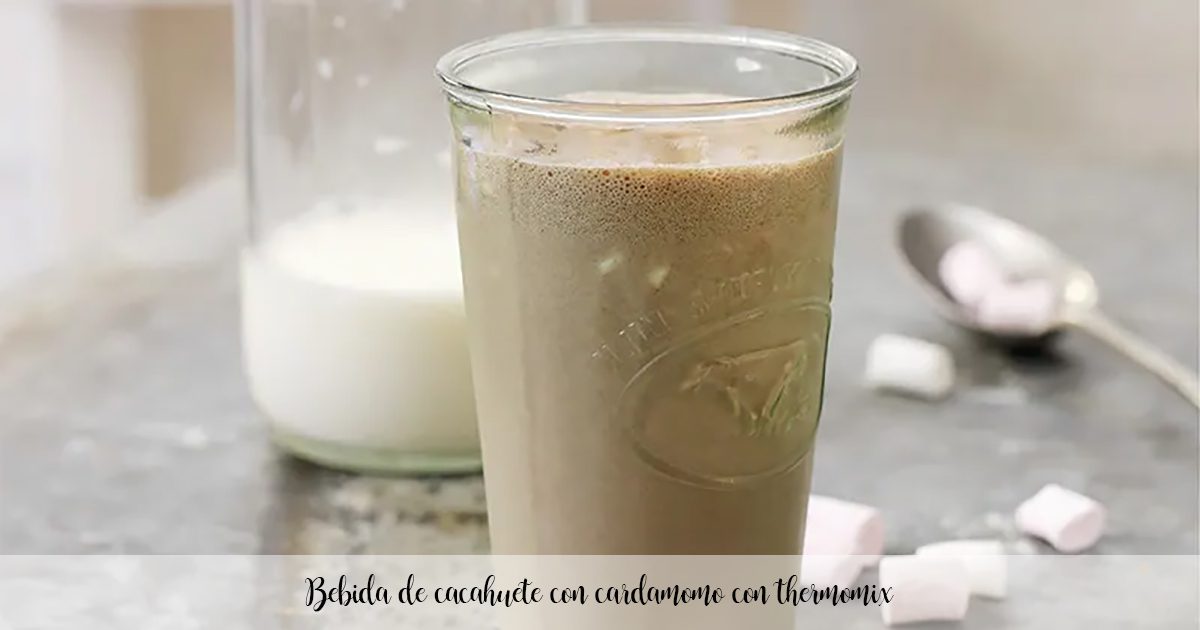 Peanut drink with cardamom with thermomix