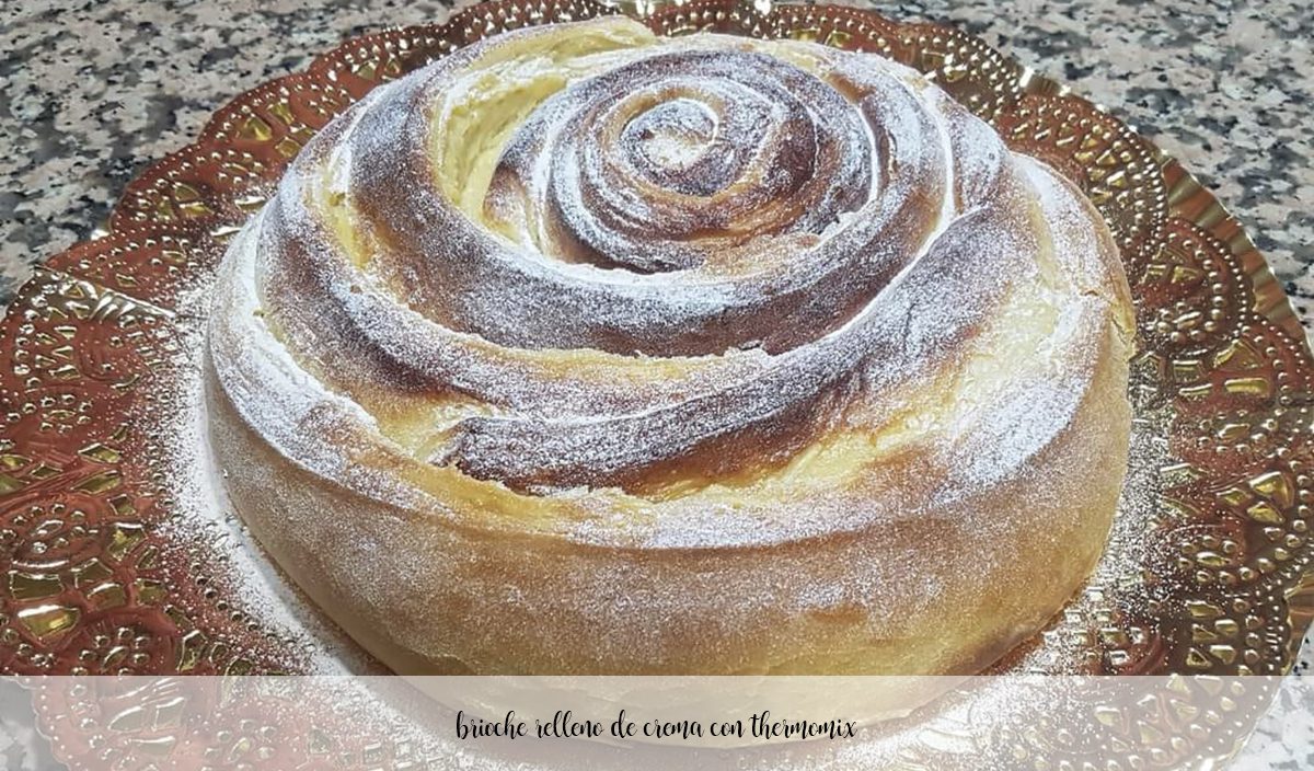 brioche filled with cream with thermomix