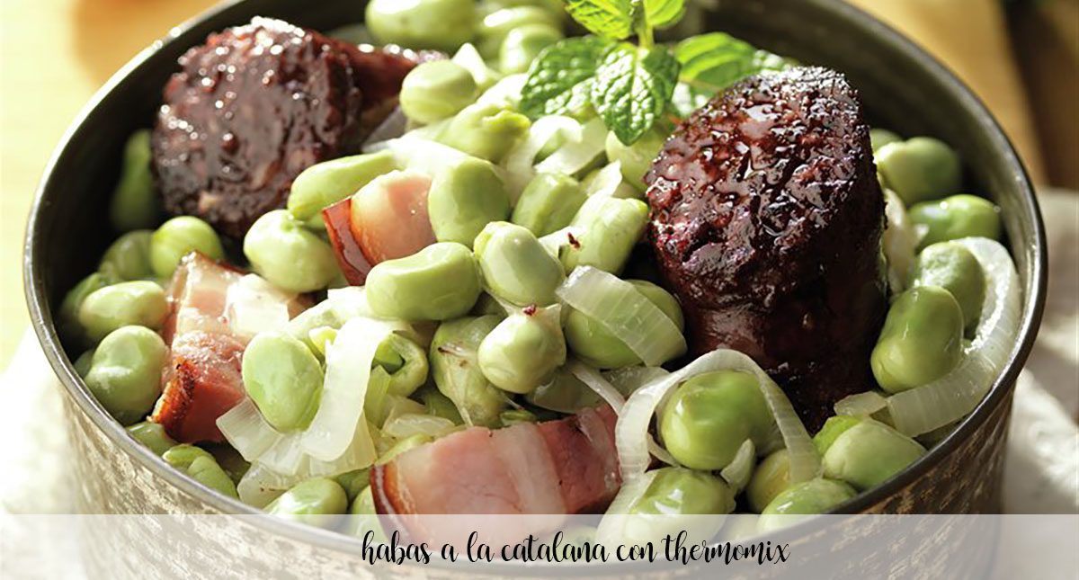 Catalan broad beans with thermomix