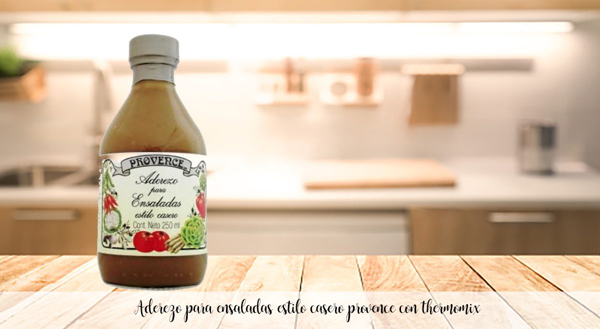 Provence homemade style salad dressing with thermomix