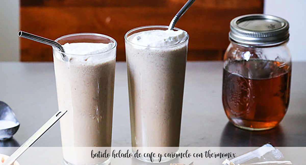 Iced coffee and caramel shake with the Thermomix