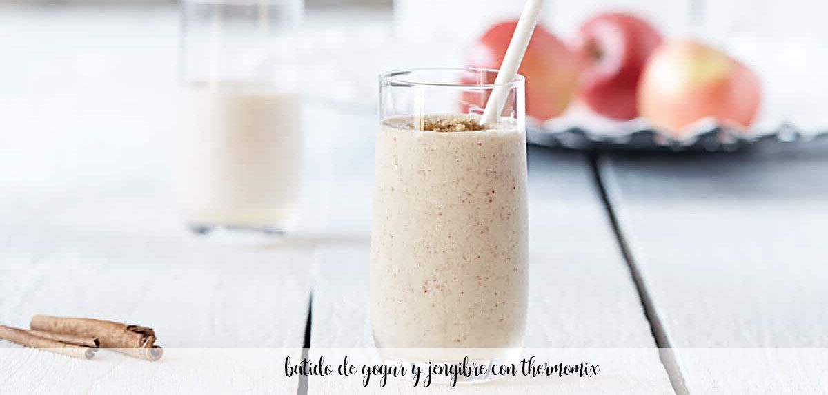yogurt and ginger smoothie with thermomix