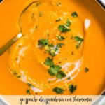 Light carrot gazpacho with Thermomix