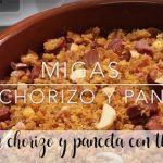 Migas with chorizo ​​and bacon with thermomix