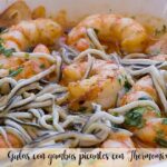 Eels with spicy prawns with Thermomix