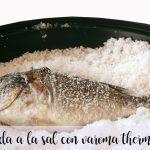 Sea bream in salt varoma with thermomix