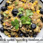 Quinoa, avocado and blueberry salad with Thermomix