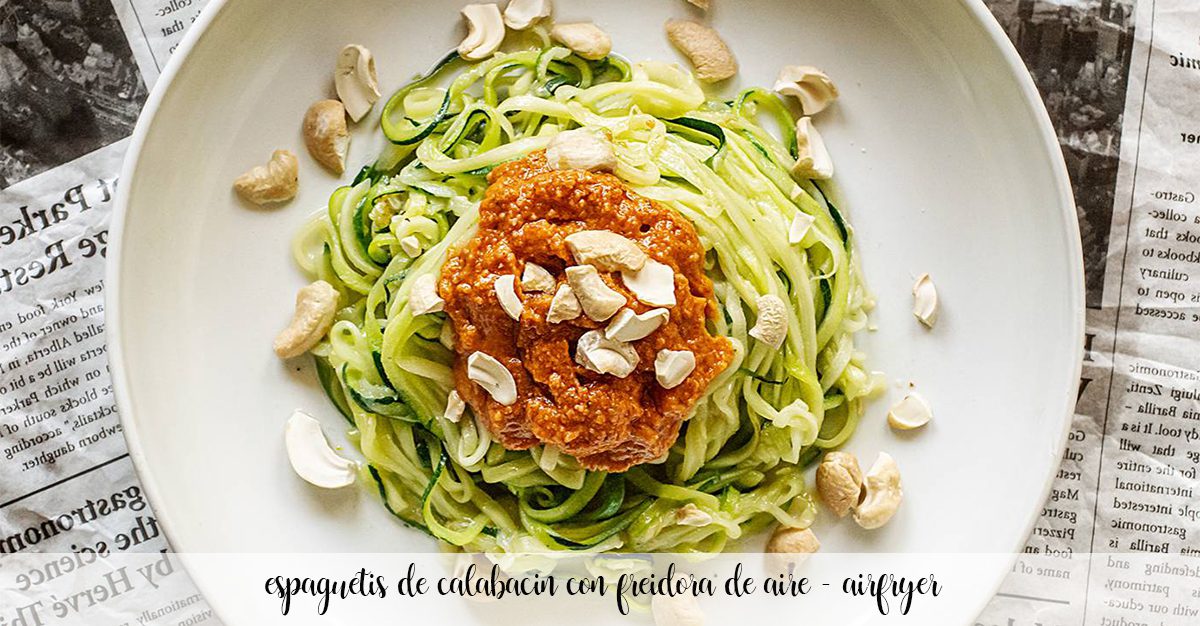 Zucchini spaghetti with air fryer - airfryer