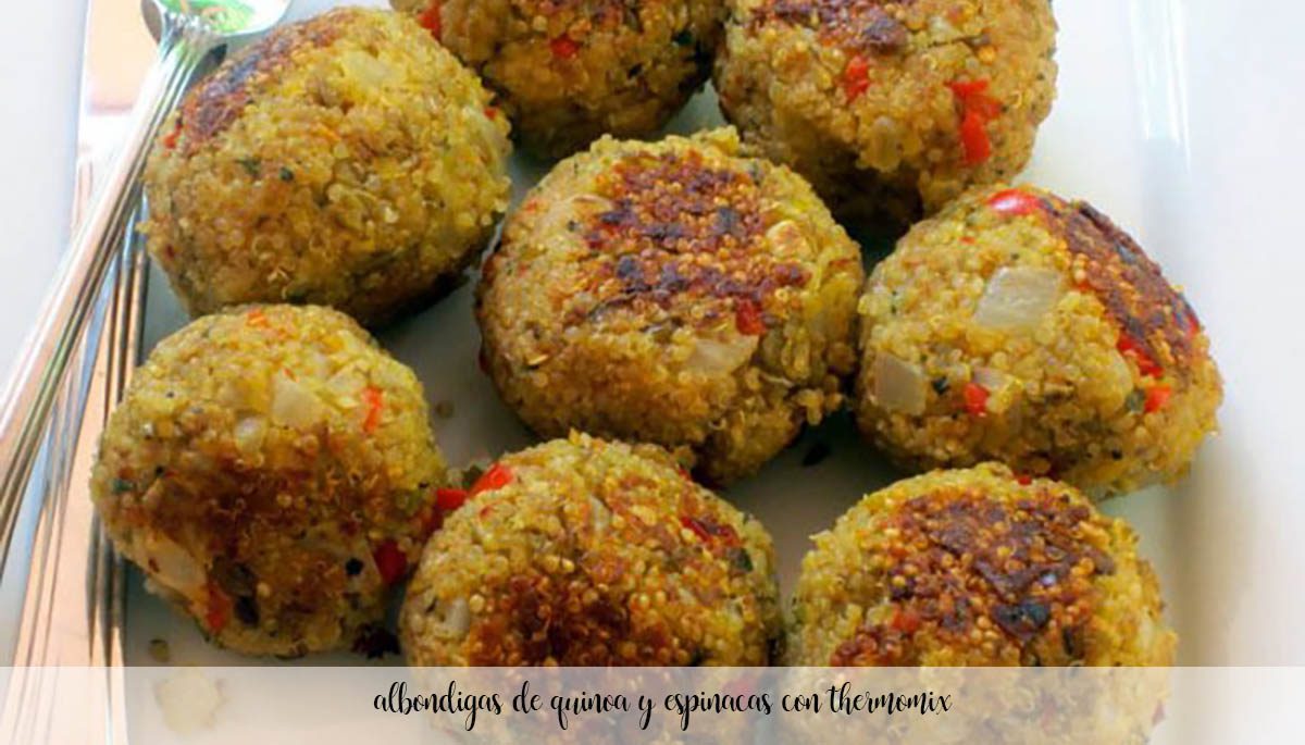 Quinoa and spinach meatballs with thermomix