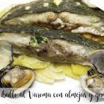 Turbot al Varoma with clams and prawns