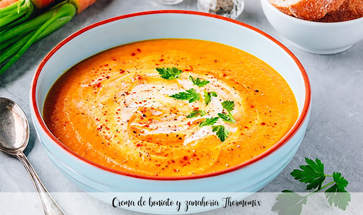 Thermomix sweet potato and carrot cream