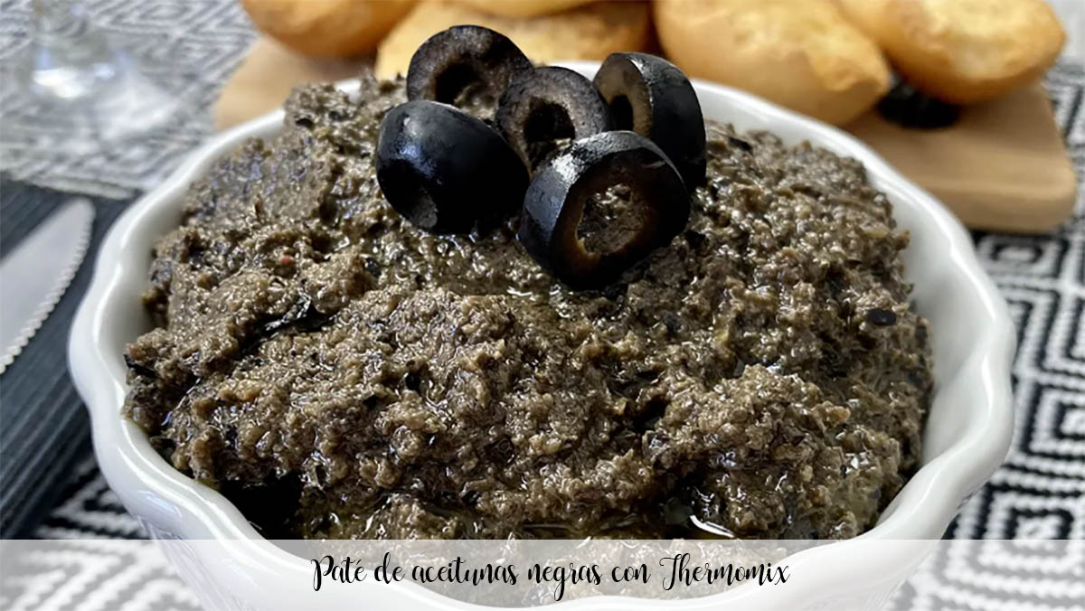 Black olive pâté with Thermomix