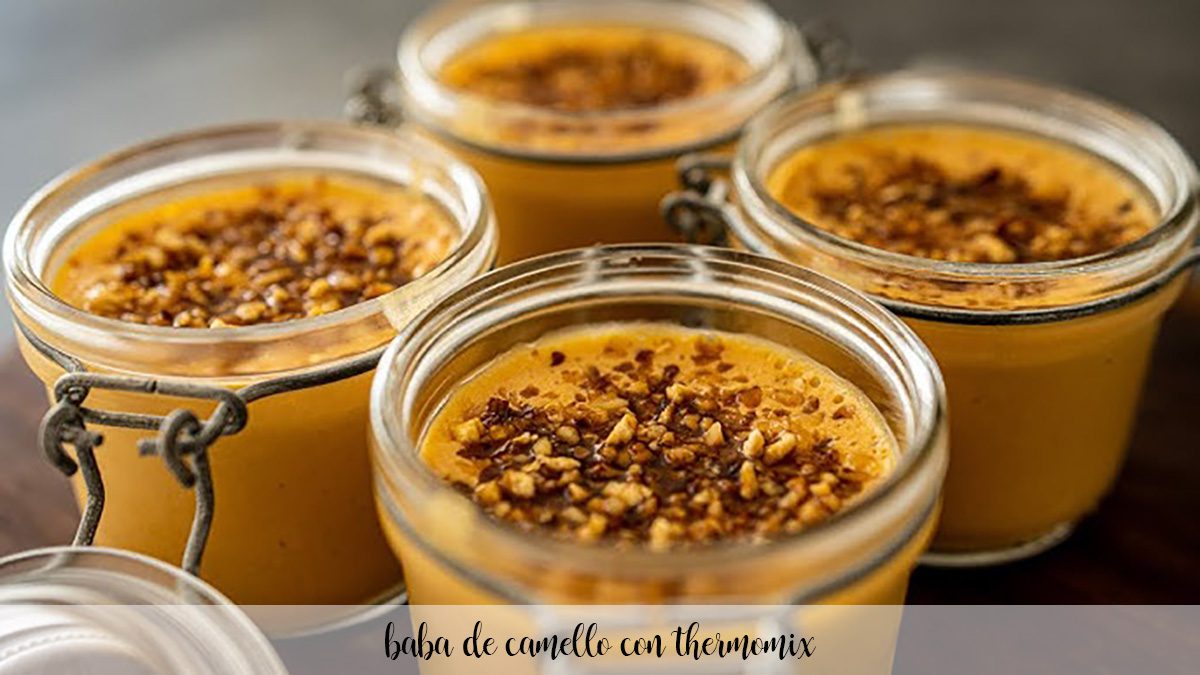 Portuguese dessert with condensed milk with thermomix