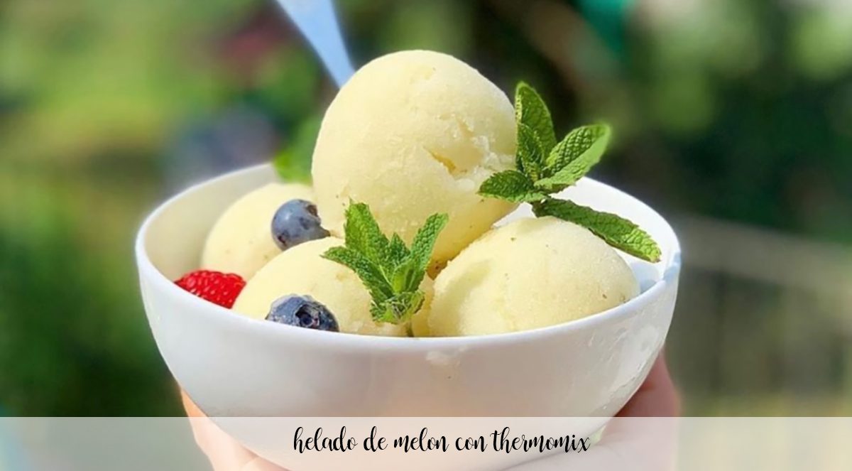 Melon ice cream with Thermomix