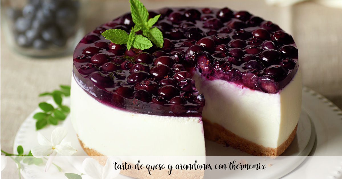 Cheesecake and blueberries with Thermomix