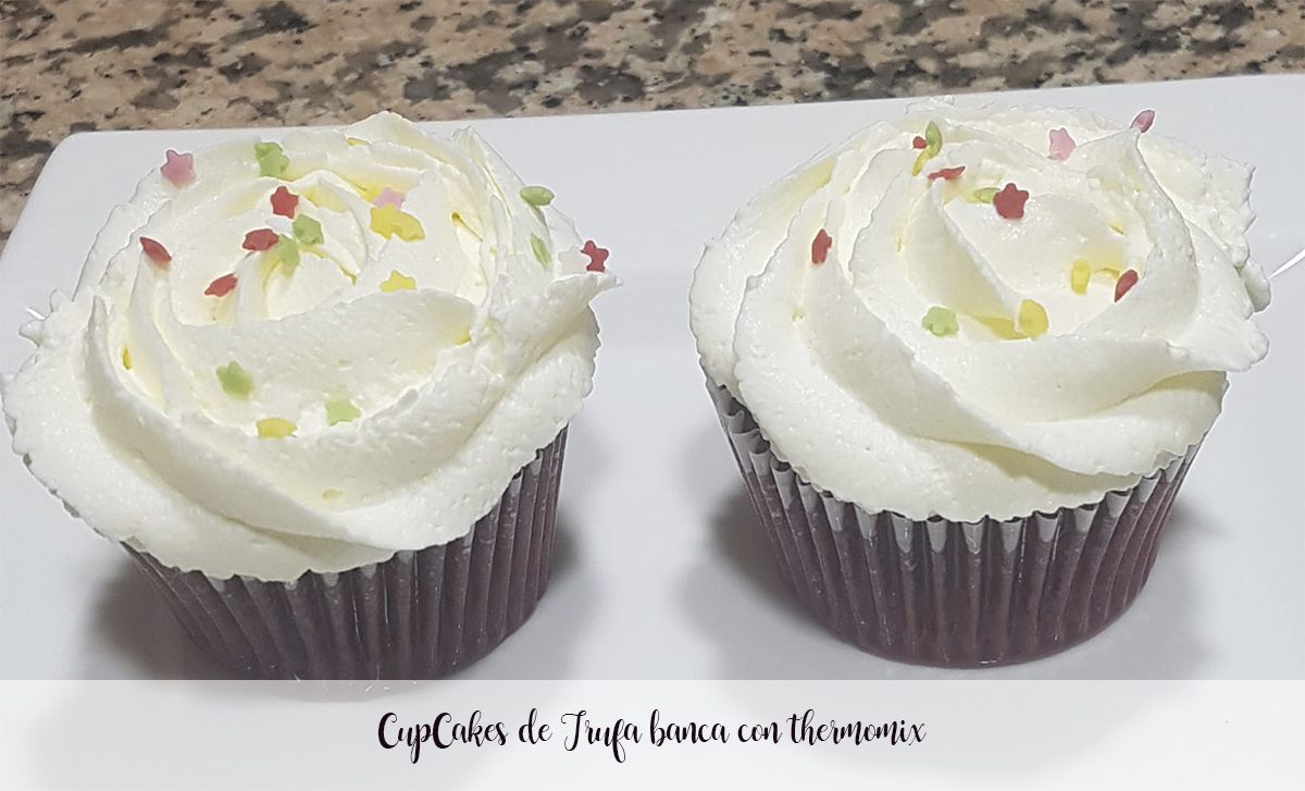 Truffle Cupcakes banca with thermomix