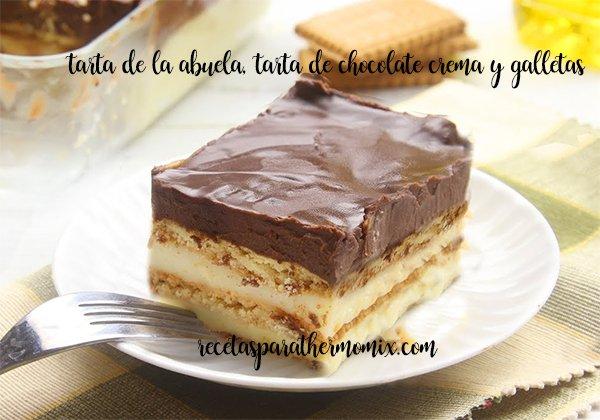 Tarta de Chocolate y galleta, tarta de la abuela