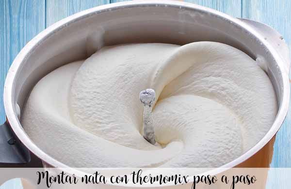 Whip cream with thermomix step by step