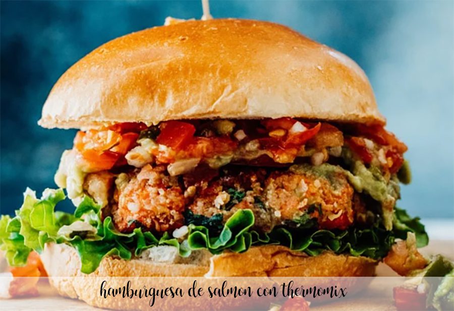 Salmon burger with Thermomix