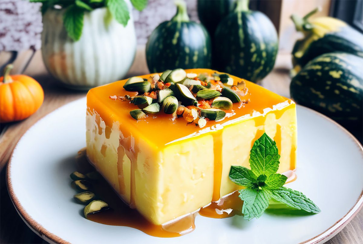 Pumpkin and zucchini flan with Thermomix