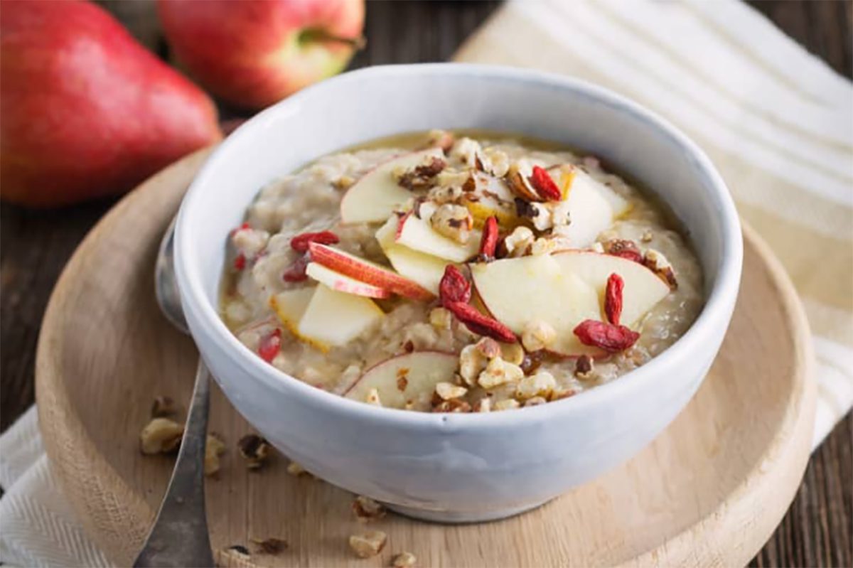 Apple and fruit porridge in the Thermomix