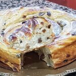 Brioche with cream and raisins with thermomix