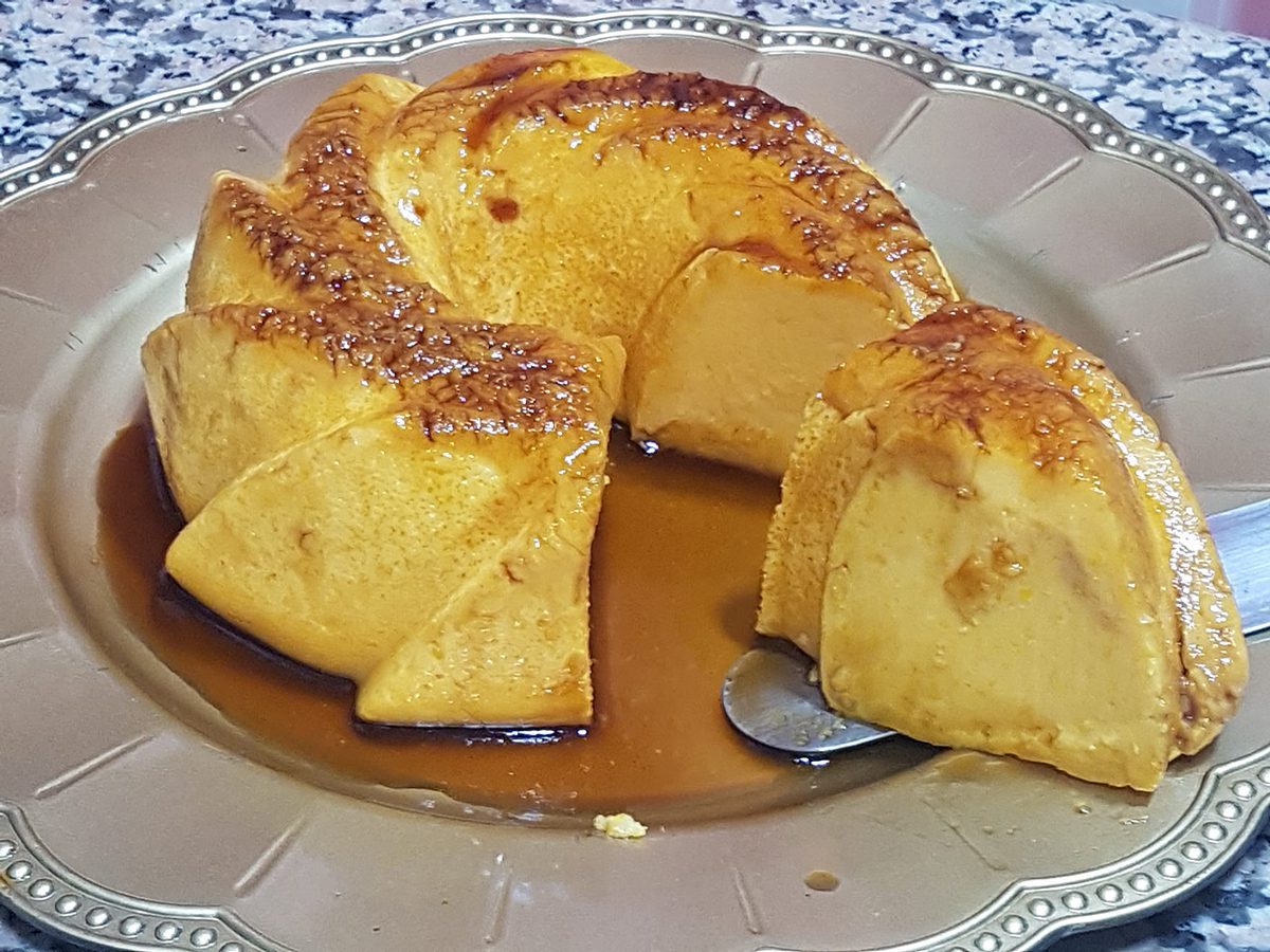 Pumpkin flan (without eggs) with thermomix
