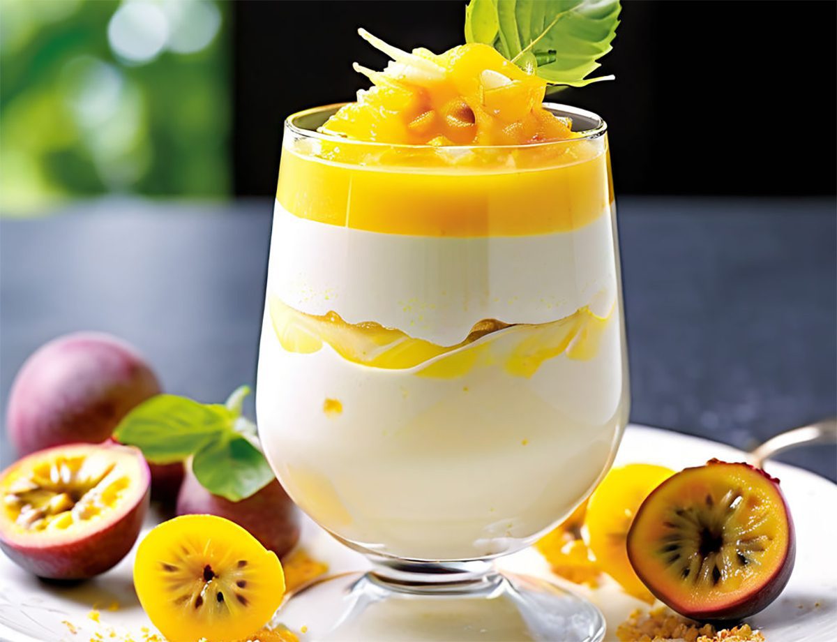 Passion fruit mousse with thermomix