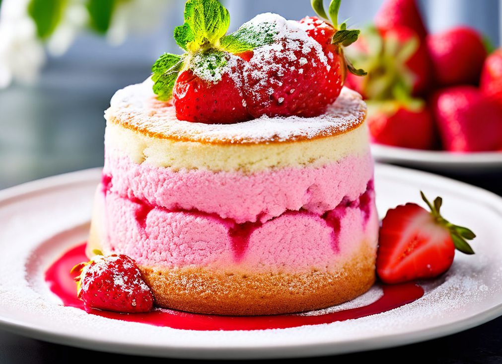 Strawberry soufflé with thermomix