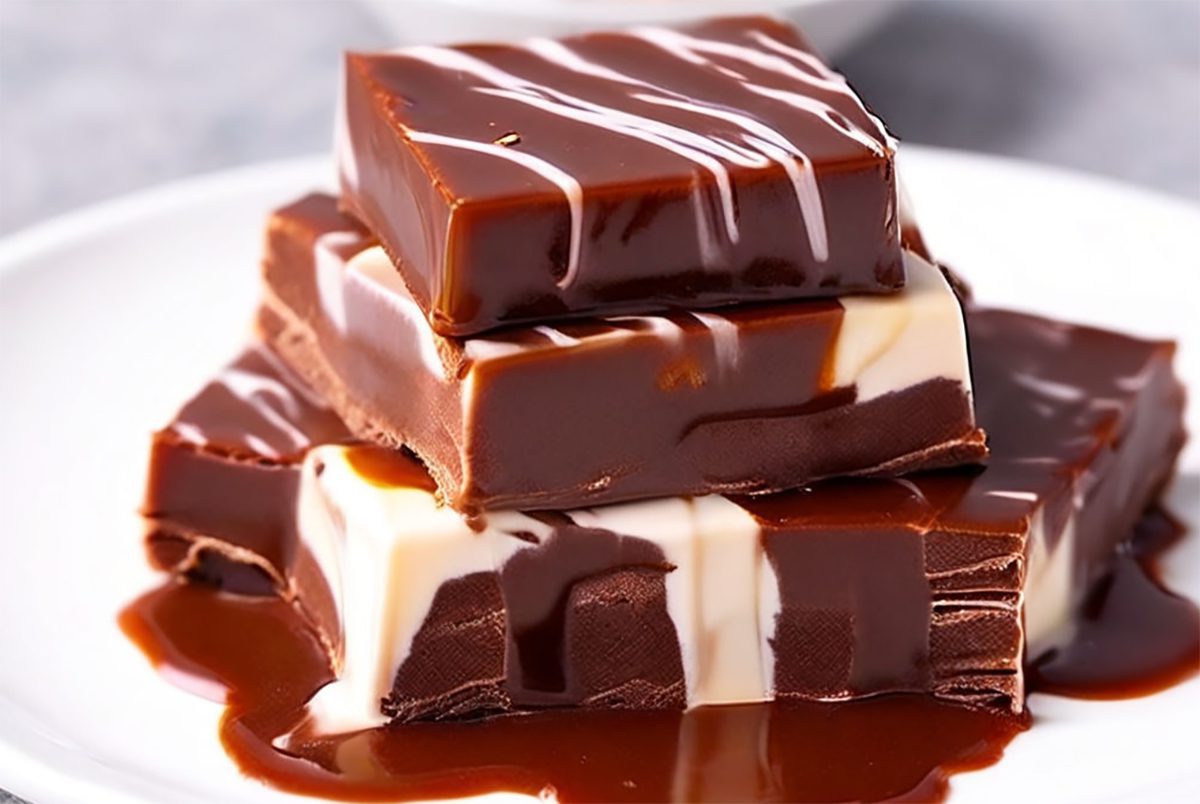 Caramel bars and raw chocolate cream with Thermomix