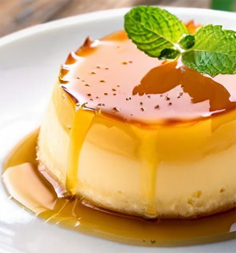 Steamed apple flan with Thermomix