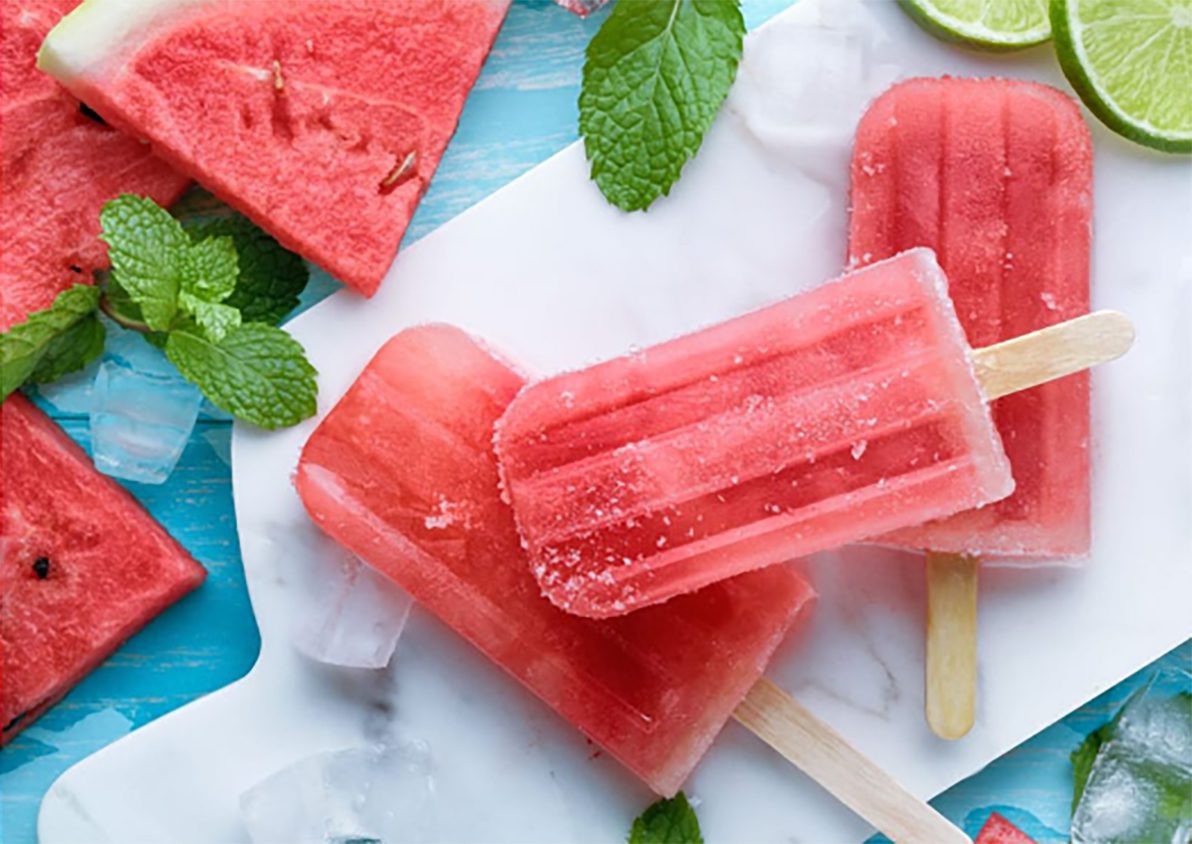 Watermelon popsicles with Thermomix