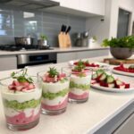 Radish and tzatziki verrine with thermomix