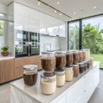 Chocolate, vanilla and coffee cream with thermomix