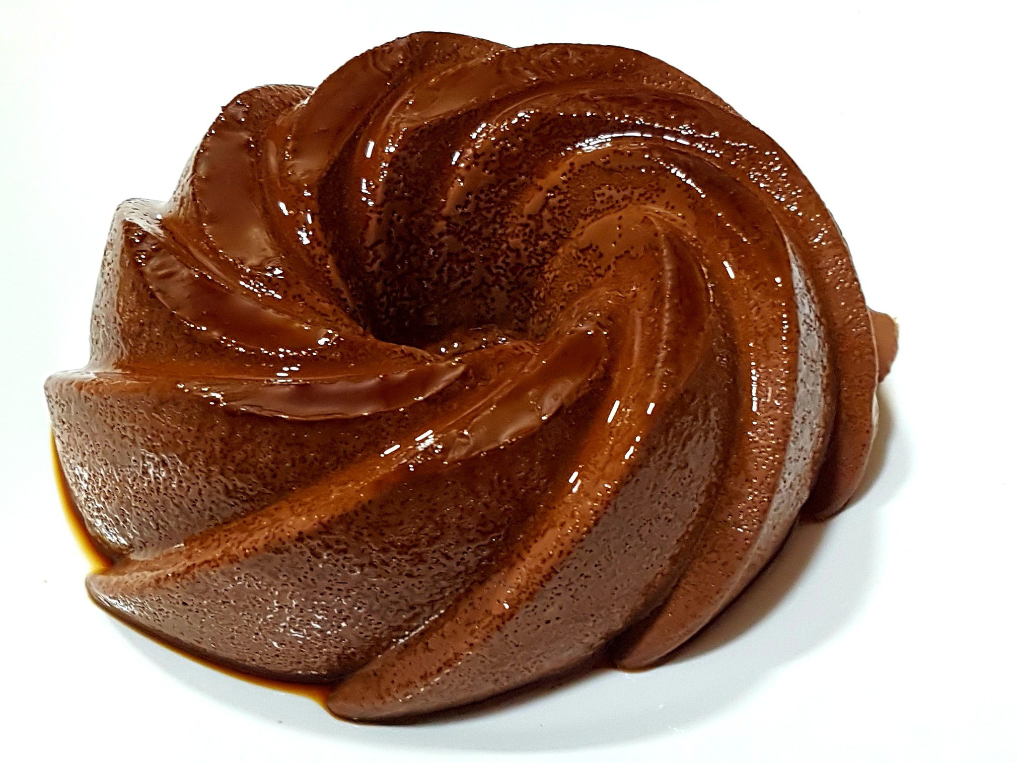 Cocoa and chocolate flan with thermomix