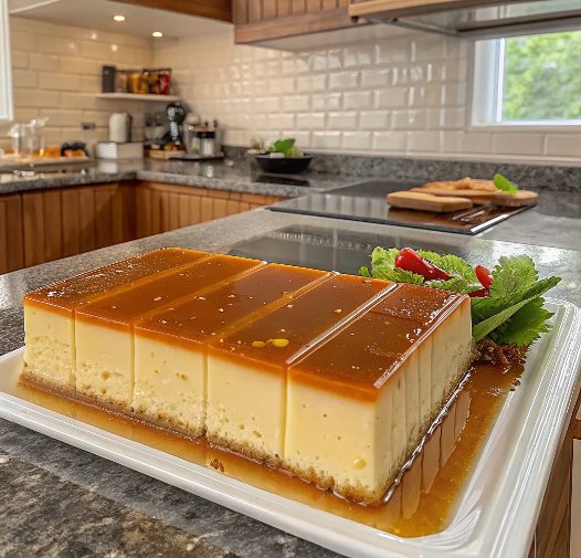 Creamy Neapolitan flan with Thermomix