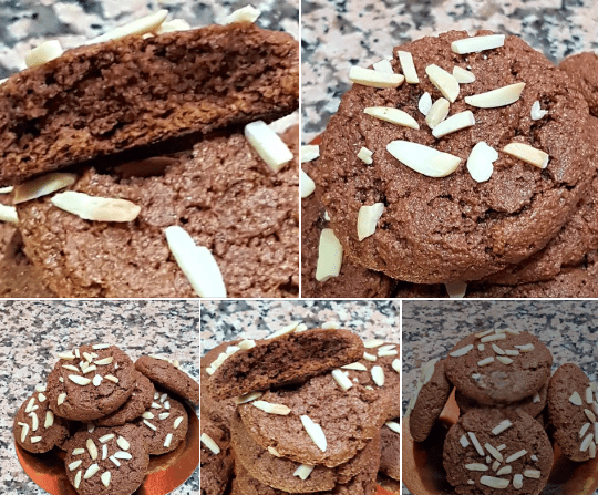 Almond cookies and cocoa (gluten or lactose) with Thermomix