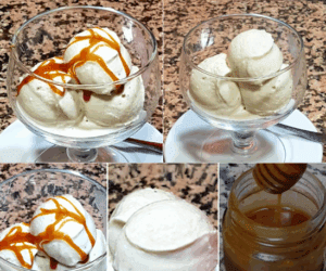 Platano creamy ice cream with Thermomix