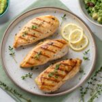Lemon chicken breast in air frying - Airfryer