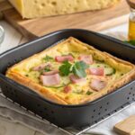 Zucchini tortilla, ham and cheese in air fryer - Airfryer