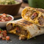 Sausage and tortilla burrito in air fryer - Airfryer