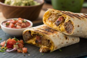 Sausage and tortilla burrito in air fryer – Airfryer