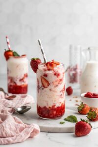 Korean Strawberry Milk in Thermomix