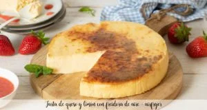 Cheese and lemon cake with air fryer - Airfryer